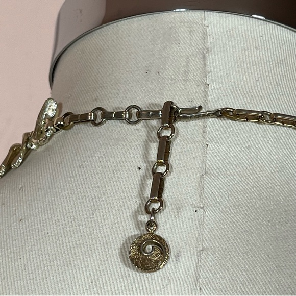 Lisner Vintage 1940 50 Art deco Gold Thick wide Heavy Cleopatra choker Necklace - Picture 11 of 16